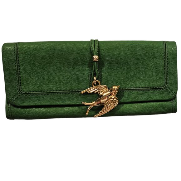 Juicy Couture Handbags - Vintage Juicy Couture Leni Bird Clutch - RARE - Green with Gold Bird - EUC!!!!